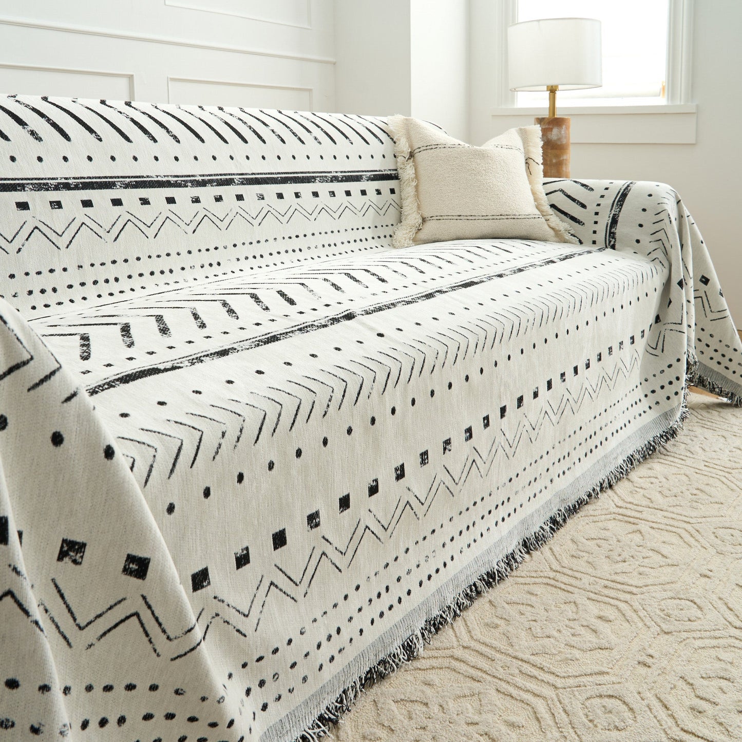 Copridivano reversibile Tribal Noir Comfort - Offerta a tempo limitato