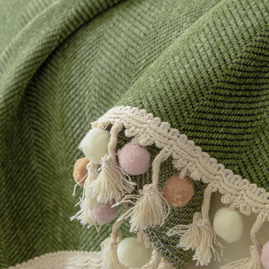 Copridivano Zig Zag con Frange di Lusso adatto agli animali domestici