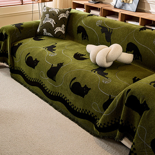 Fodera per divano in ciniglia Whisker Wonderland