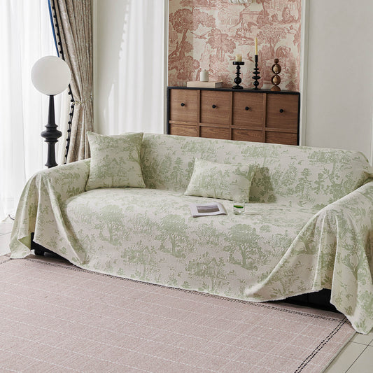 Copridivano multiuso, impermeabile, facile da pulire, con motivo floreale pastello, elegante e traspirante, per un accogliente miglioramento della casa