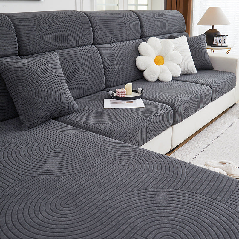 Fodera per divano elasticizzata FlowLine Harmony – Protezione completa antigraffio per animali domestici