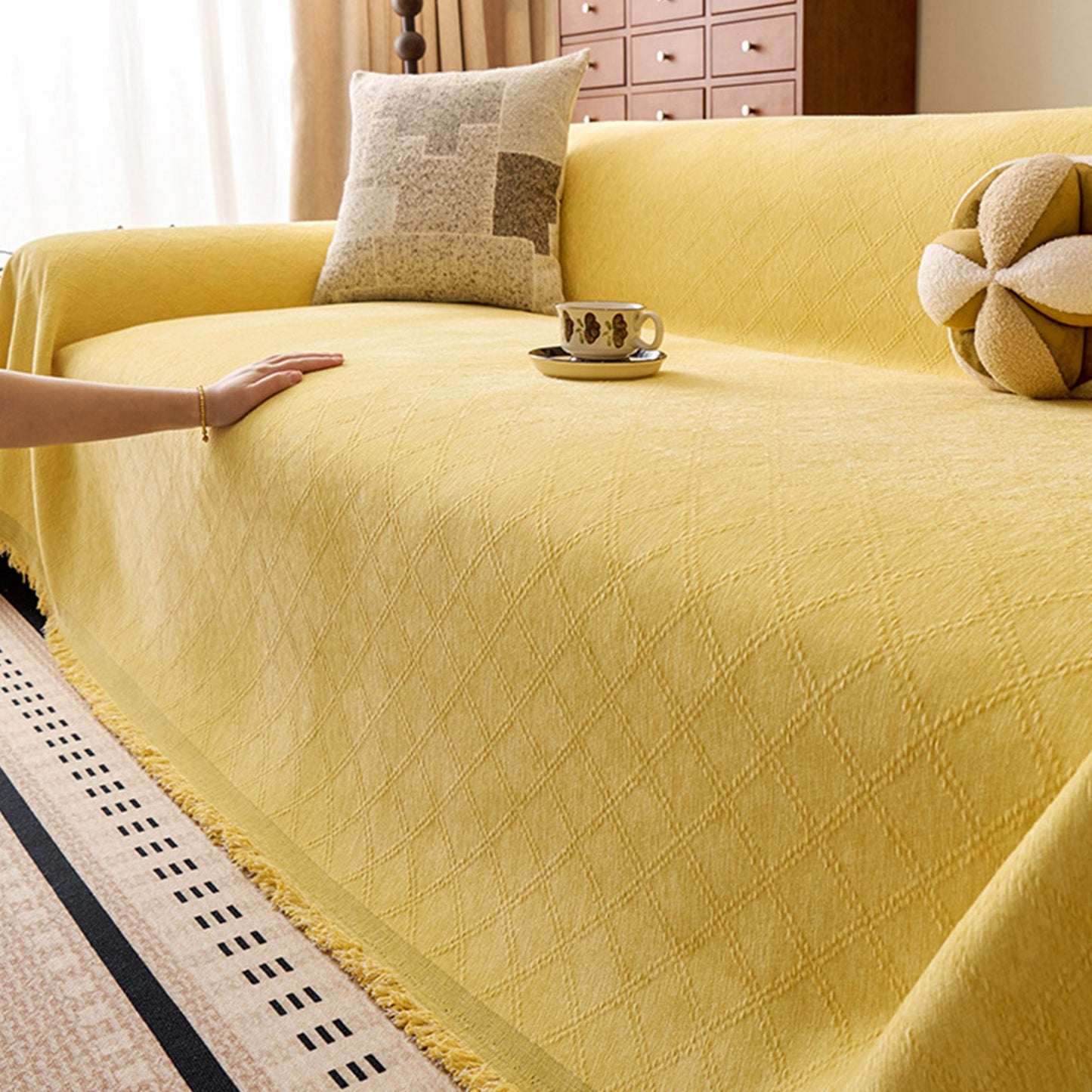 Copridivano in ciniglia antigraffio lavabile e spesso