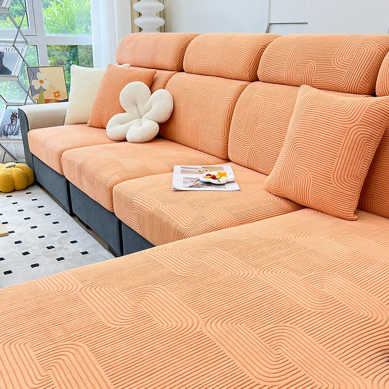 Copridivano elasticizzato Serene Maze – Protezione completa antigraffio per animali domestici