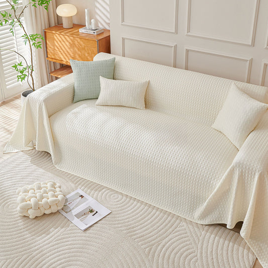 Copridivano moderno, traspirante, in tessuto testurizzato, morbido e resistente, adatto agli animali domestici - Protezione per divano minimalista e senza problemi