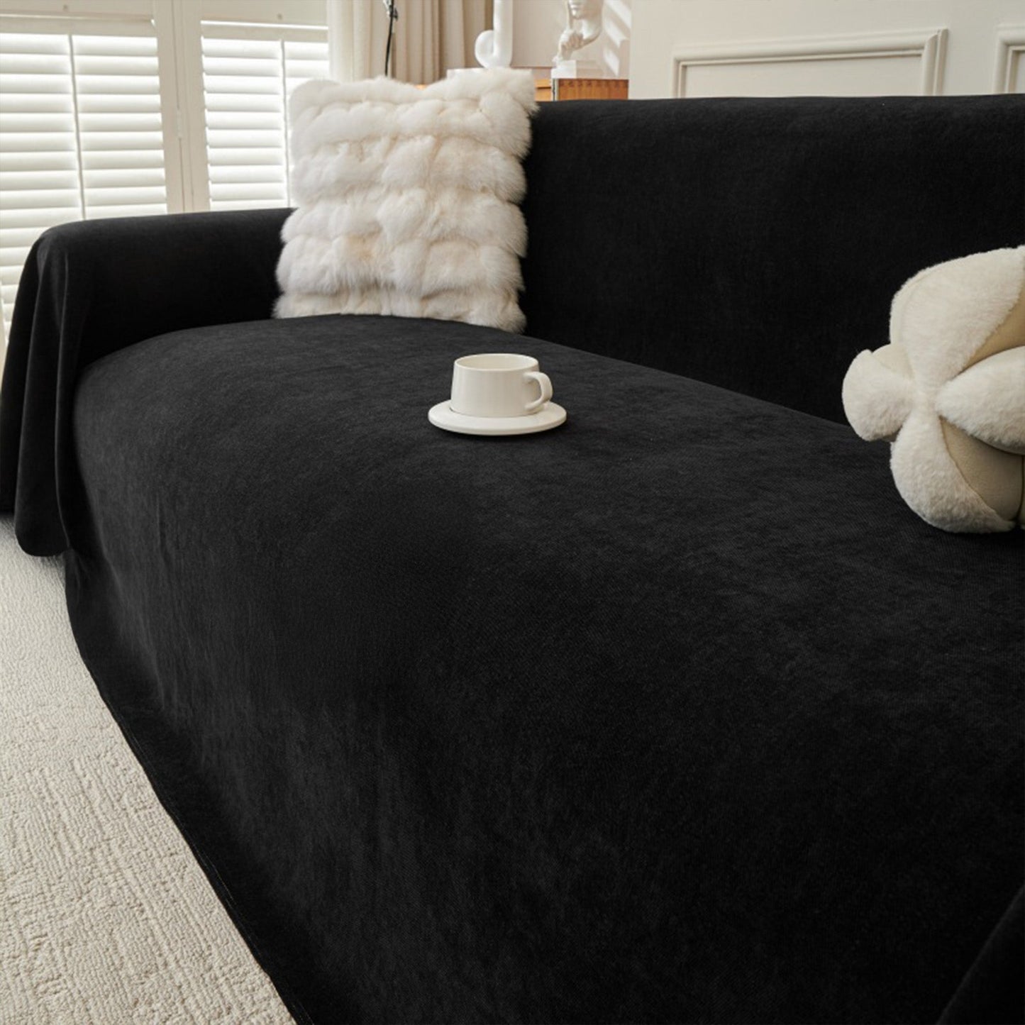 Copridivano idrorepellente in velluto a coste CozyGuard