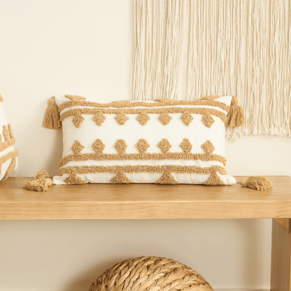 Copricuscino Lombare con Nappe Boho