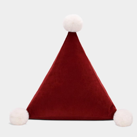 Cuscino triangolare Santa Hat
