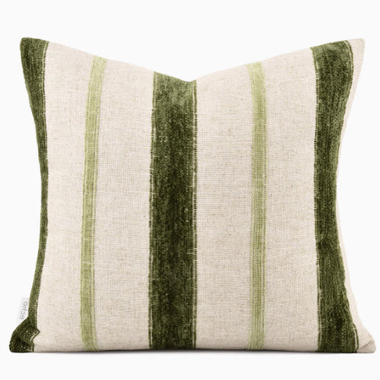 Cuscino in lino a righe
