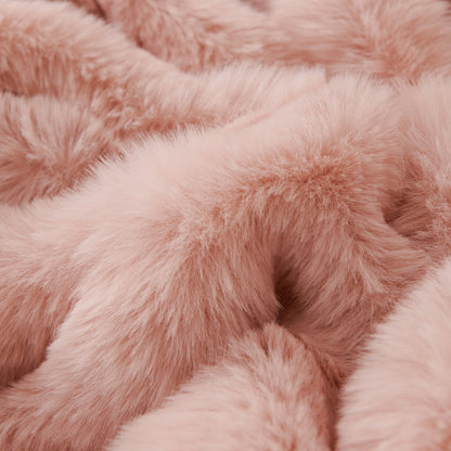 Copridivano in pelliccia sintetica Luxe Ripple