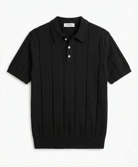 Vivotee Polo in Maglia a Costine