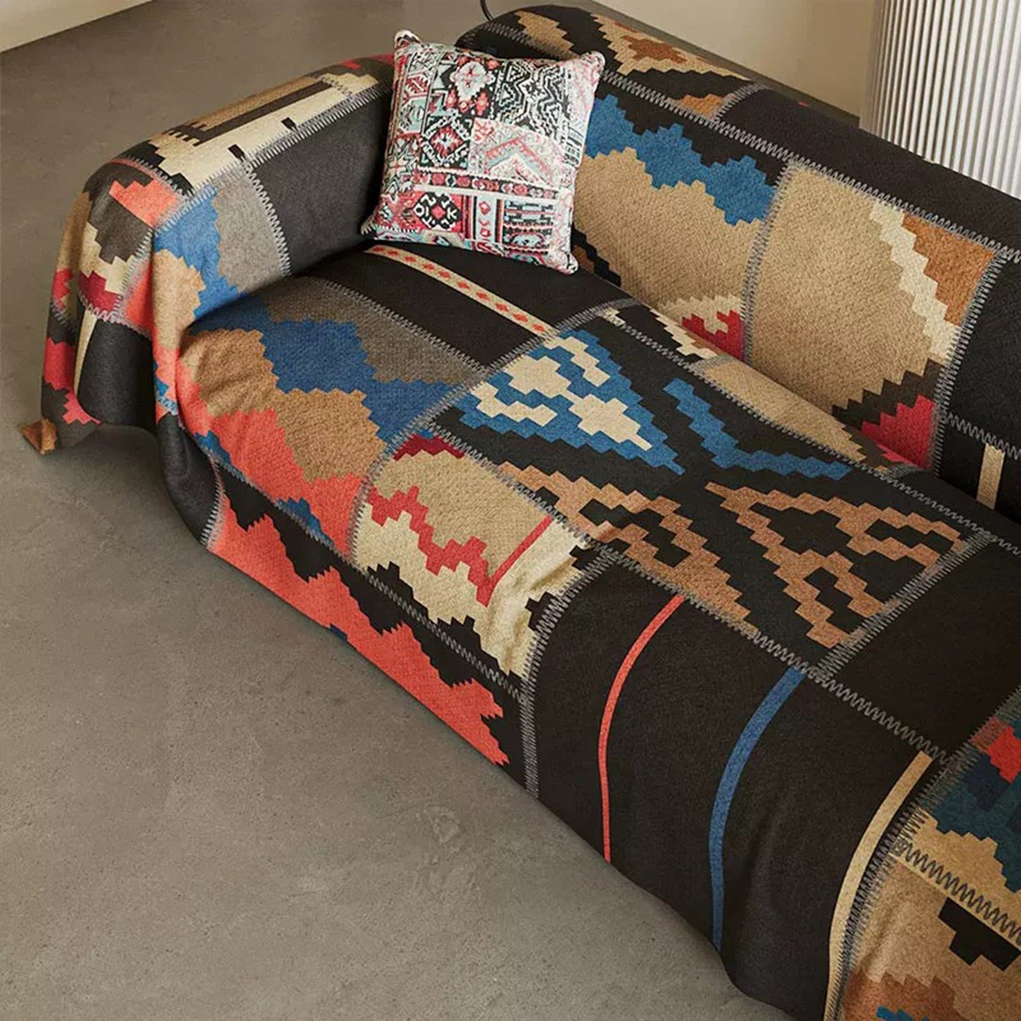 Copridivano patchwork del sud-ovest