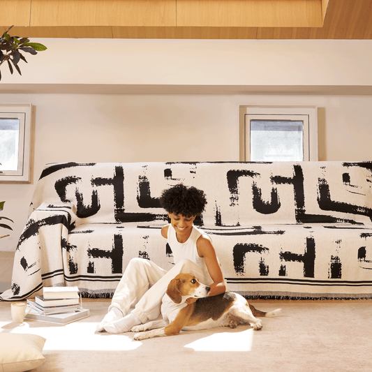 Copridivano / Copertura chic monocromatica