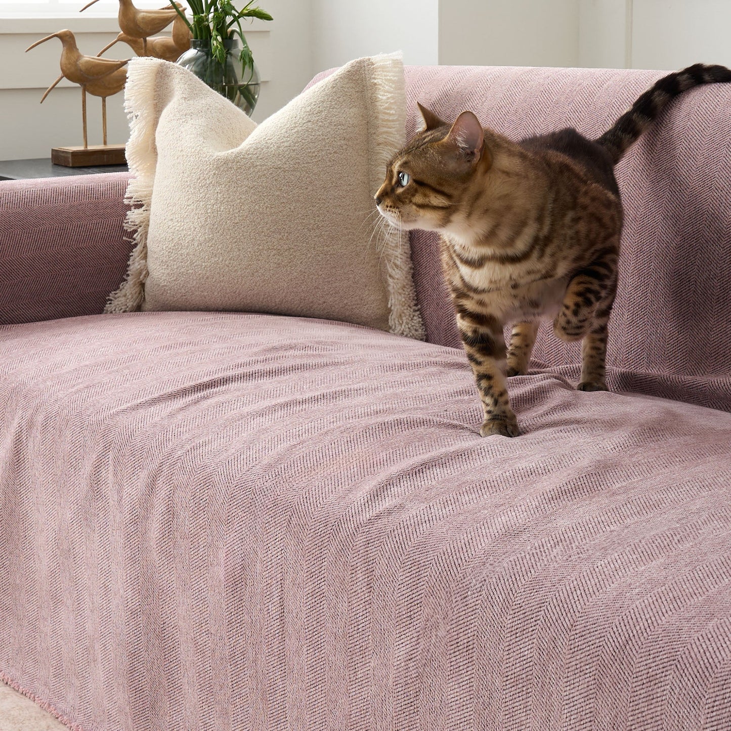 Copridivano Resistente Zig Zag adatto agli animali domestici