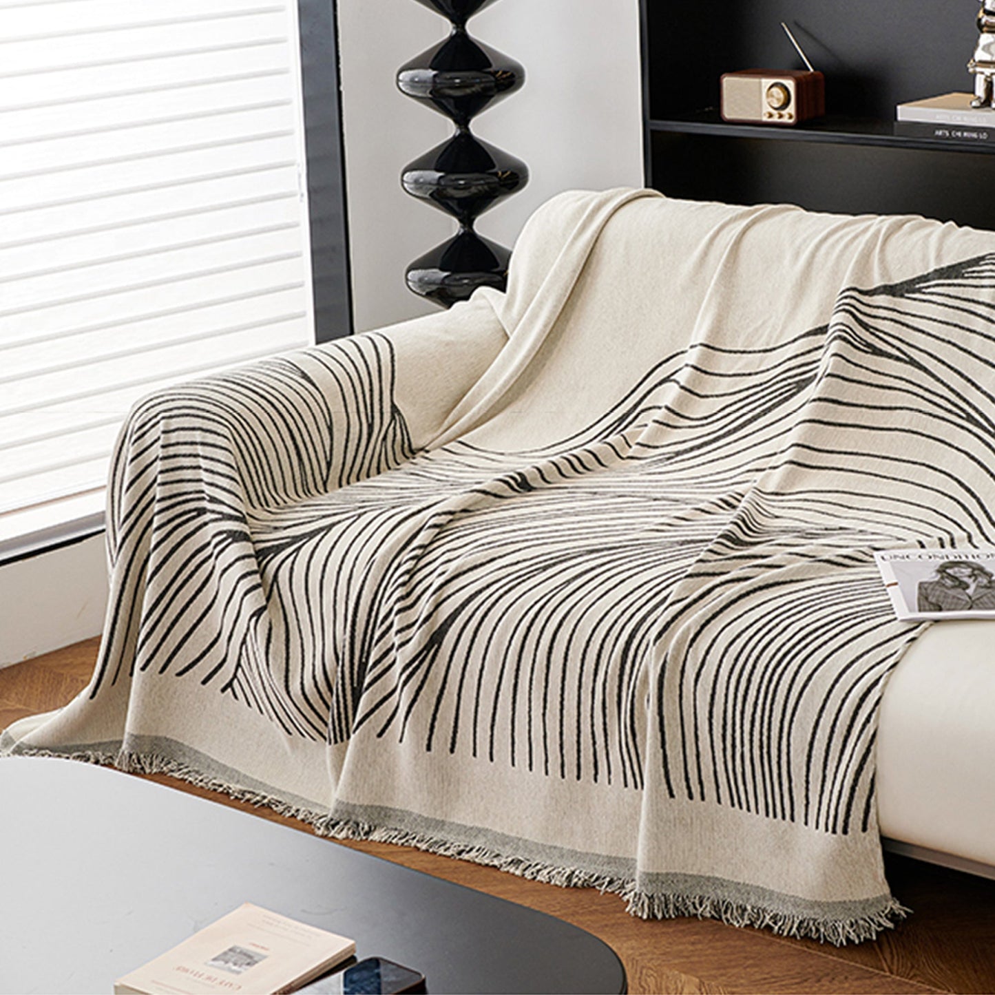 Copridivano / Copertura reversibile jacquard