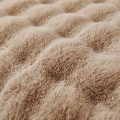 Copridivano in pelliccia sintetica Luxe Ripple