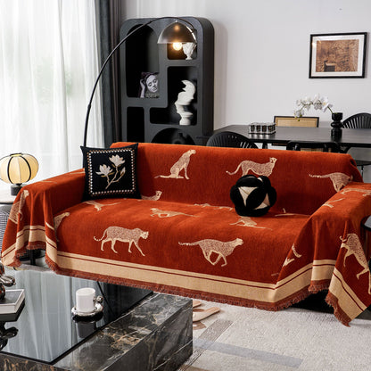 Copridivano anti-pilling Safari Elegance