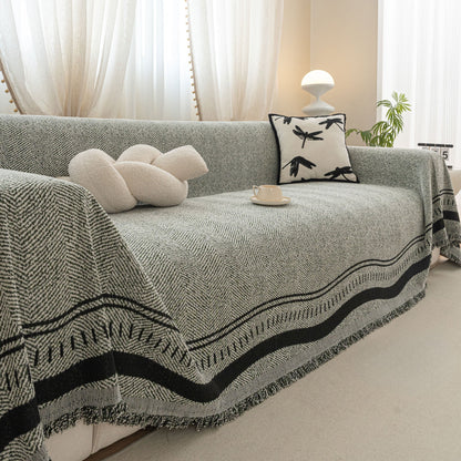 Elegante fodera per divano antigraffio Chevron