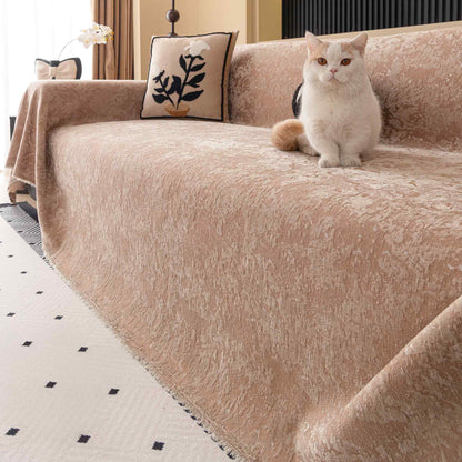 Copridivano moderno in velluto intrecciato, morbido e resistente, adatto agli animali domestici – Protezione minimalista e senza problemi per il divano.