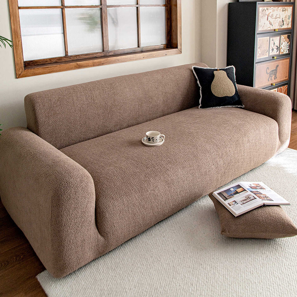Copridivano elasticizzato PlushFlex con rivestimento completo