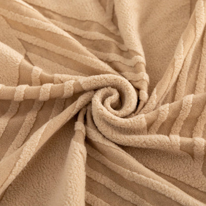 Copridivano elasticizzato ChevronEase Jacquard – Protezione completa antigraffio per animali domestici