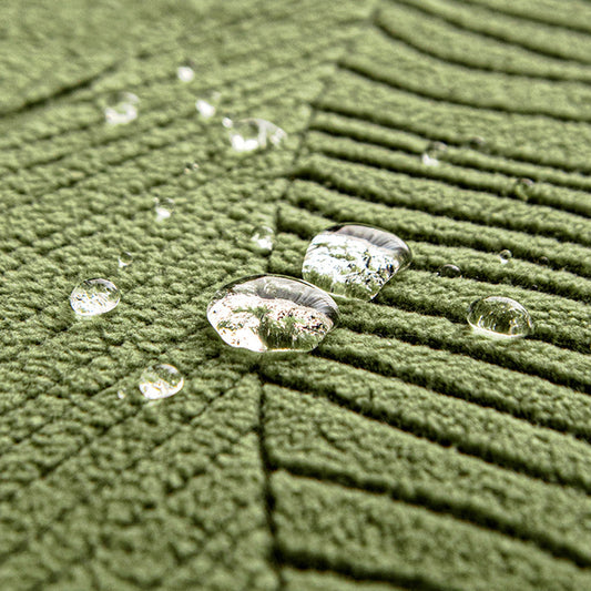 Copridivano elasticizzato in velluto jacquard moderno a foglia – impermeabile, a prova di animali domestici, design avvolgente