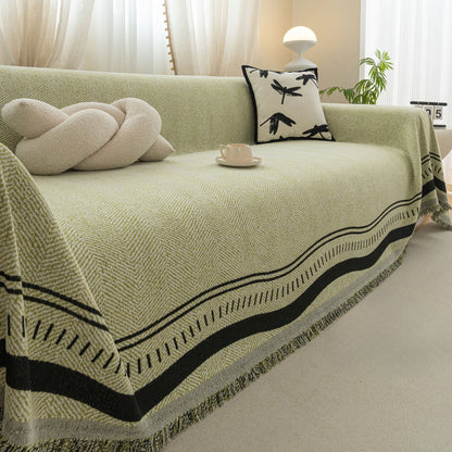 Elegante fodera per divano antigraffio Chevron
