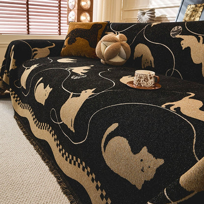 Fodera per divano in ciniglia Whisker Wonderland