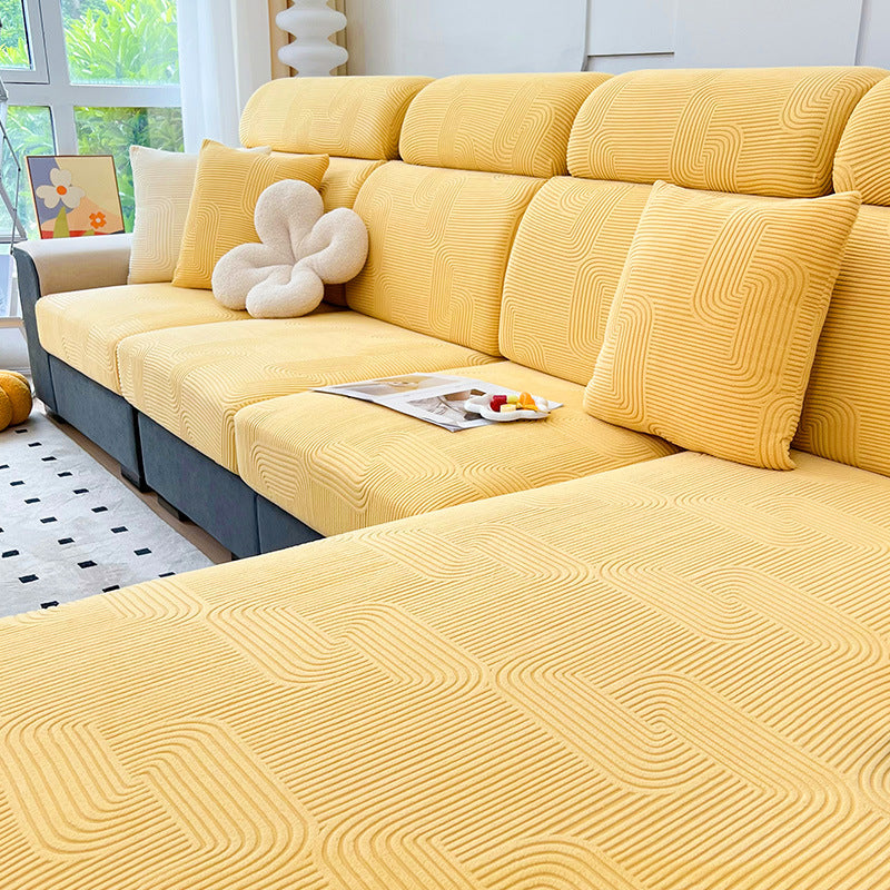 Copridivano elasticizzato Serene Maze – Protezione completa antigraffio per animali domestici
