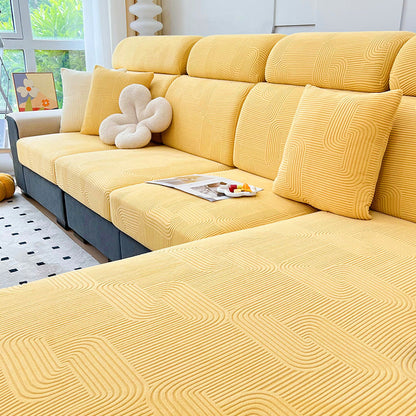 Copridivano elasticizzato Serene Maze – Protezione completa antigraffio per animali domestici