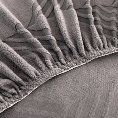 Copridivano elasticizzato ChevronEase Jacquard – Protezione completa antigraffio per animali domestici