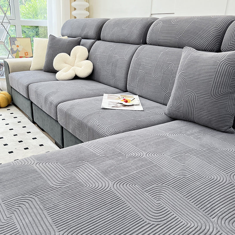 Copridivano elasticizzato Serene Maze – Protezione completa antigraffio per animali domestici