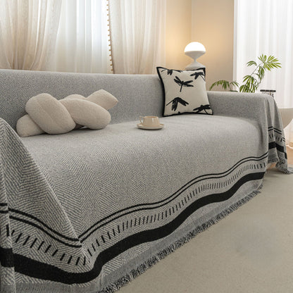 Elegante fodera per divano antigraffio Chevron