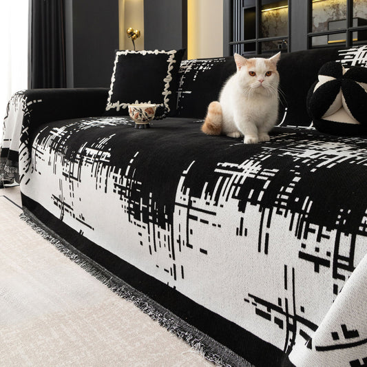 Copridivano minimalista multiuso Soft City Plush Pet-Friendly – Copridivano in tessuto lavabile in lavatrice