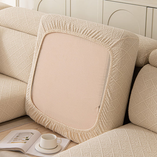 Copridivano elasticizzato di lusso in maglia a rombi - Protezione completa antigraffio per animali domestici