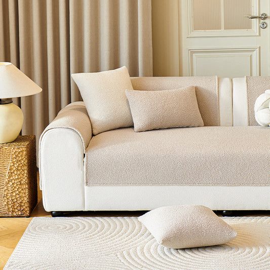 Copridivano antiscivolo in morbido pile