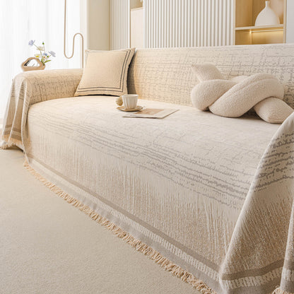 Elegante velo minimalista, morbida fodera per divano traspirante, elegante protezione per divano per una casa moderna e accogliente, facile da pulire