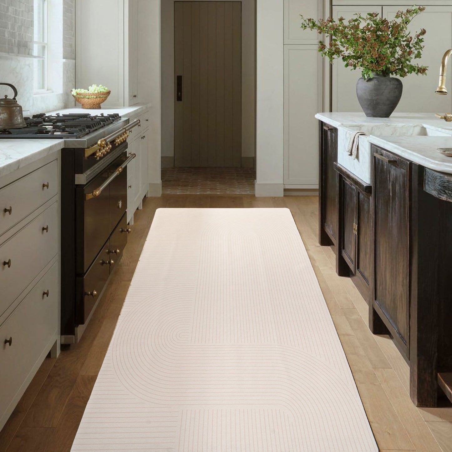 Tappeto facile da pulire Serene Flow resistente antiscivolo adatto agli animali domestici moderno corridoio corridore antimacchia