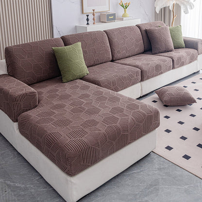 Copridivano elasticizzato in jacquard a nido d'ape resistente all'acqua - Protezione completa per divano adatta agli animali domestici
