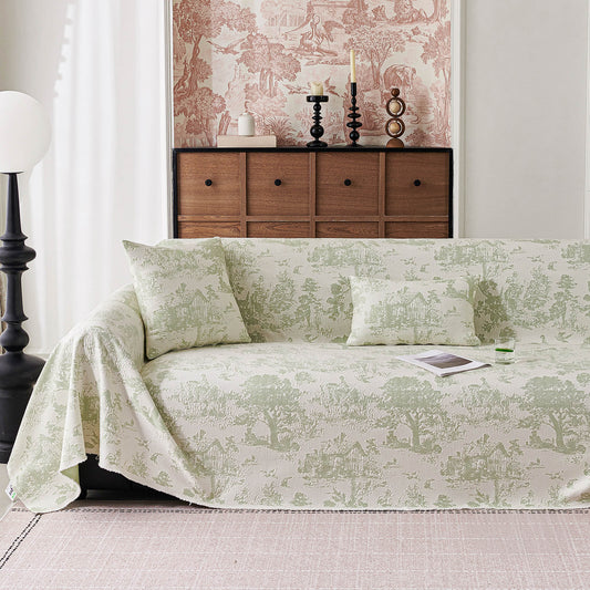 Copridivano multiuso, impermeabile, facile da pulire, con motivo floreale pastello, elegante e traspirante, per un accogliente miglioramento della casa