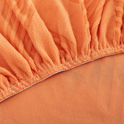 Copridivano elasticizzato ChevronEase Jacquard – Protezione completa antigraffio per animali domestici