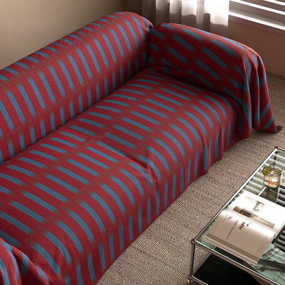 Fodera per divano antigraffio in look lino Retro Ribs