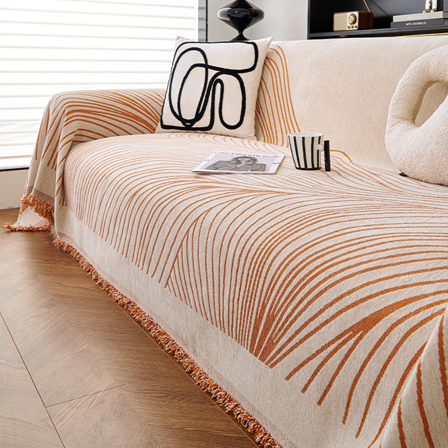 Copridivano / Copertura reversibile jacquard