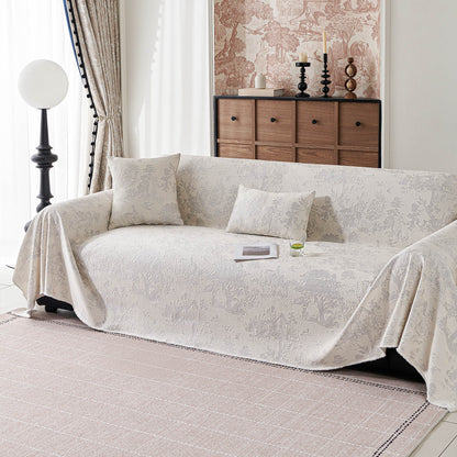 Copridivano multiuso, impermeabile, facile da pulire, con motivo floreale pastello, elegante e traspirante, per un accogliente miglioramento della casa