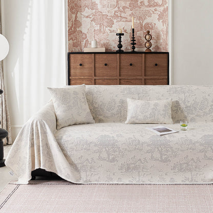 Copridivano multiuso, impermeabile, facile da pulire, con motivo floreale pastello, elegante e traspirante, per un accogliente miglioramento della casa