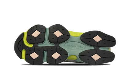 New Balance 9060 Sneakers unisex – stile retrò in pelle scamosciata e mesh, suola spessa, colorazione rosa e verde lime