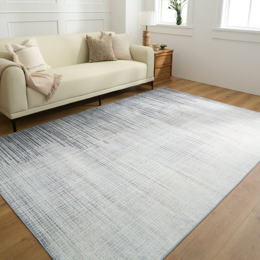 Tappeto lavabile facile da pulire, moderno, invecchiato, terroso, design lineare, resistente, anti-rovesciamento, adatto agli animali domestici, antiscivolo, tappeto per soggiorno