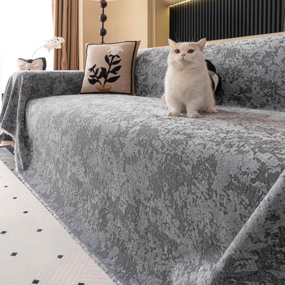 Copridivano moderno in velluto intrecciato, morbido e resistente, adatto agli animali domestici – Protezione minimalista e senza problemi per il divano.