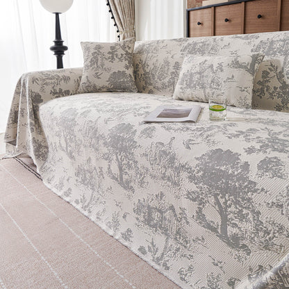 Copridivano multiuso, impermeabile, facile da pulire, con motivo floreale pastello, elegante e traspirante, per un accogliente miglioramento della casa