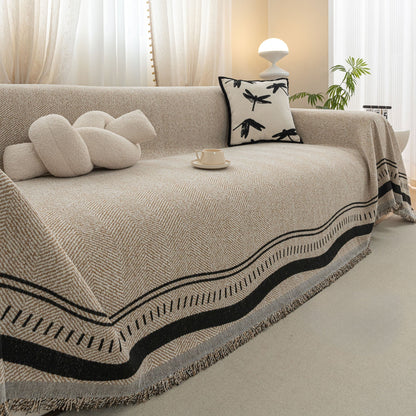 Elegante fodera per divano antigraffio Chevron