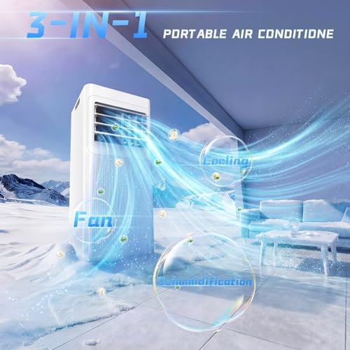 condizionatore portatile 9000 btu vista laterale – Vivotee